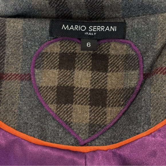Mario Serrani grey plaid jacket - Picture 7 of 8